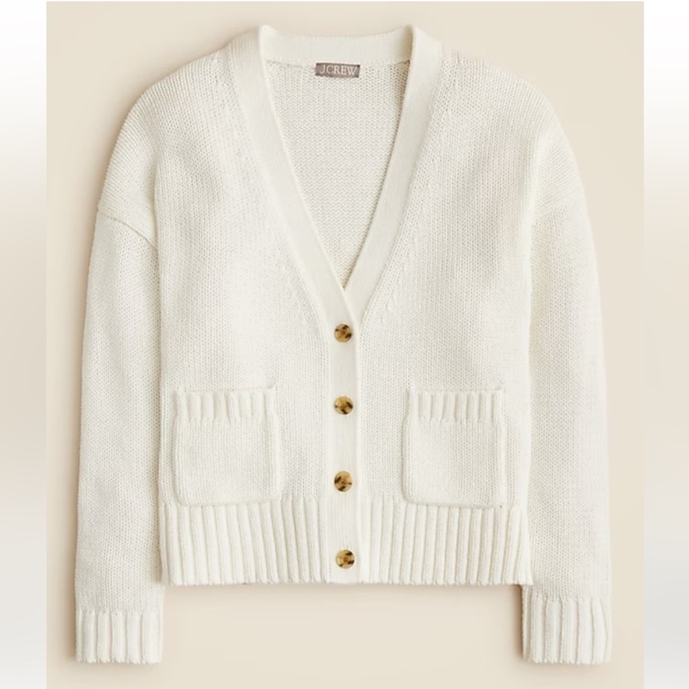 J.Crew Heritage relaxed cotton cardigan.